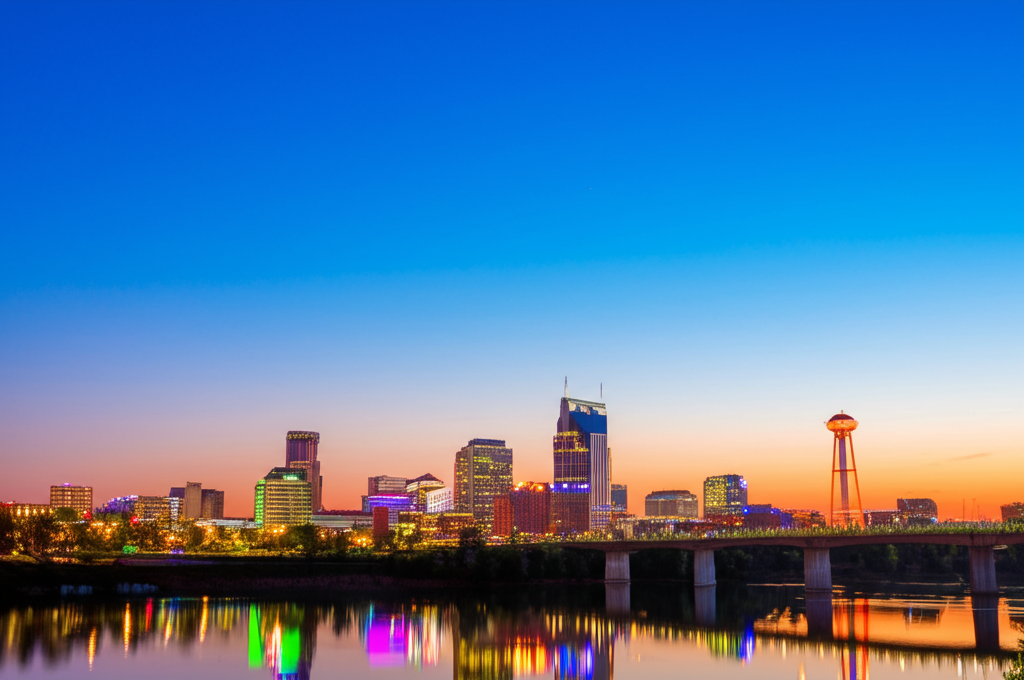 Knoxville, Tennessee skyline with Sunsphere
