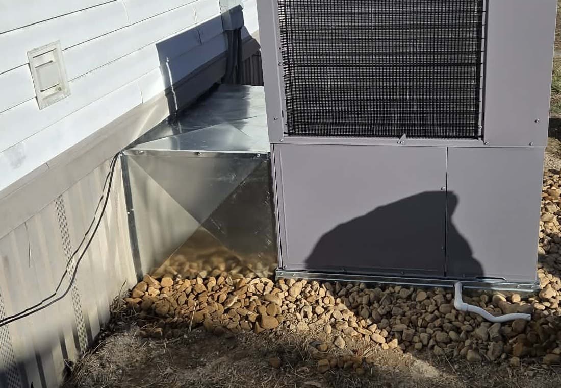 New fabricated duct transition on a Prince replacement in Cleveland