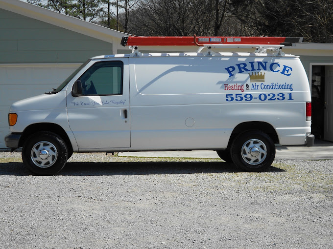 Prince Heating and Air Service Van